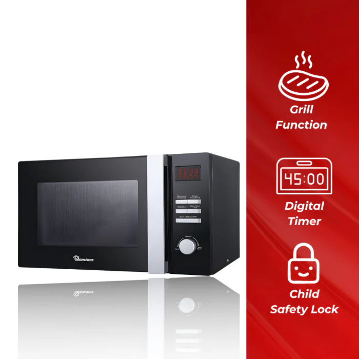 Ramtons RM/551 25L Microwave + Grill – Grill & Microwave Functions, Fast & Even Cooking, Perfect for Home, Office & Small Commercial Use - Image 4