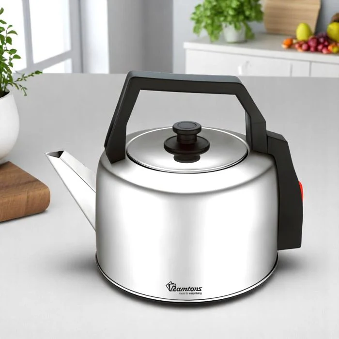 Ramtons RM/671 4 Liters Traditional Electric Kettle Stainless Steel –  Fast Boil, Auto Shut-Off, Durable & Energy Efficient, Home & Office Use - Image 2
