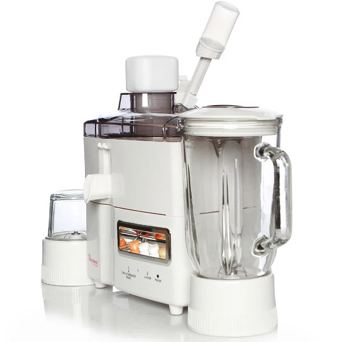 Ramtons RM/278 3-in-1 Juicer, Blender & Grinder – Powerful 500W Motor, Multi-Functional Design, Durable Blades & Easy-Clean White Finish