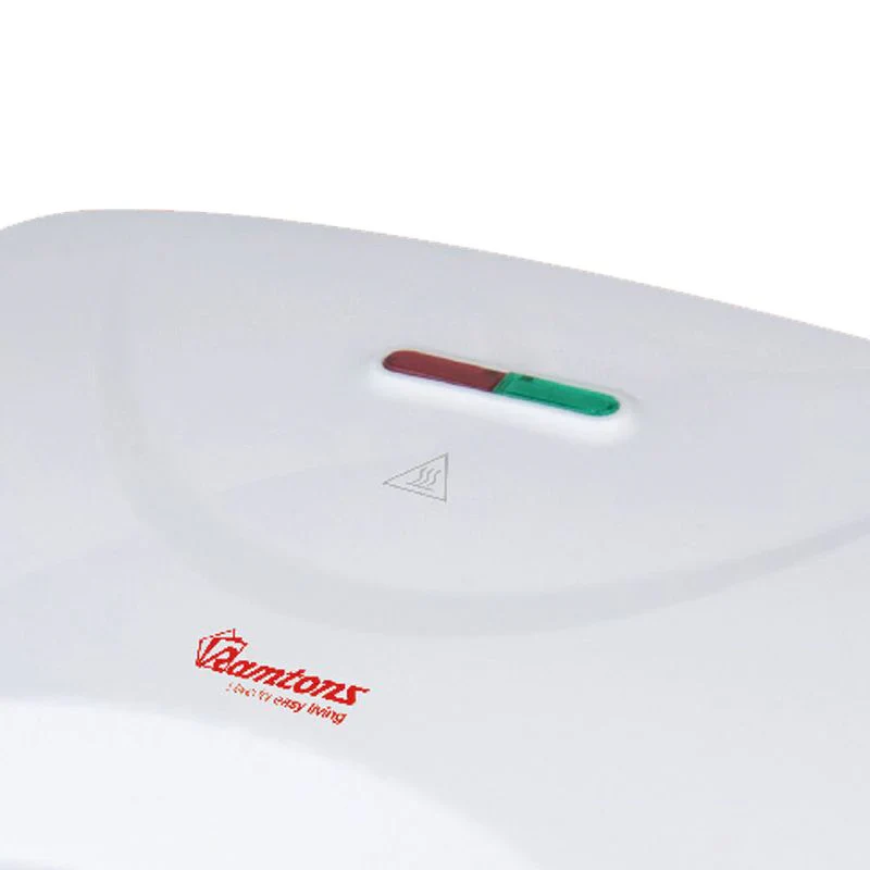 Ramtons RM/479 2-Slice Sandwich Toaster – Non-Stick Plates, Fast Heating, Compact & Lightweight, Home & Office Use - Image 2