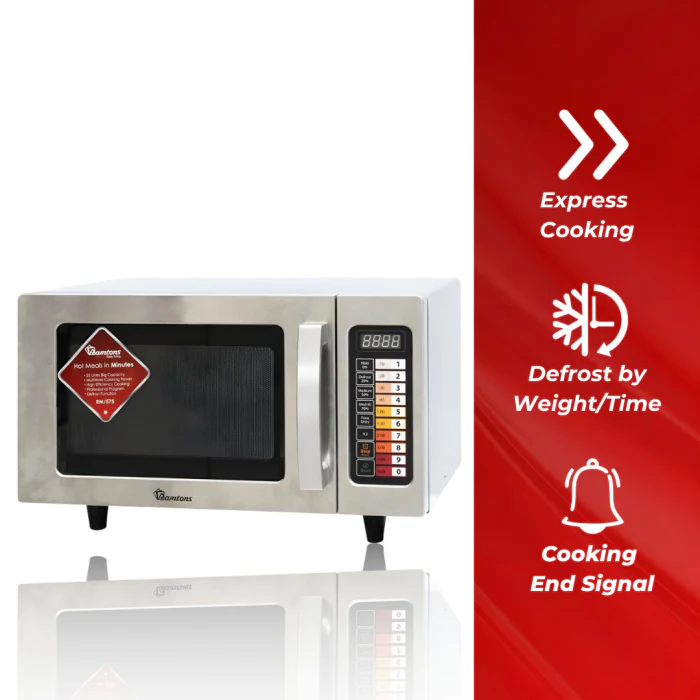 Ramtons RM/575 25L Commercial Microwave Oven – High-Capacity Design, Powerful Performance, Fast Heating, Ideal for Restaurants, Offices & Commercial Kitchens - Image 3
