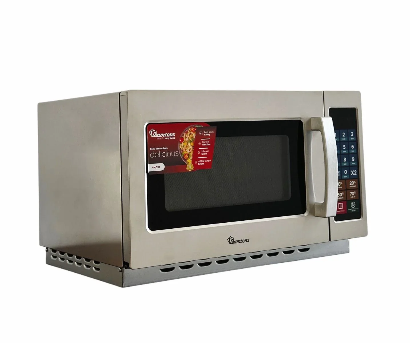 Ramtons RM/763 34L Commercial Microwave Oven – Large Capacity, Heavy-Duty Performance, Fast Heating, Durable Build, Ideal for Restaurants, Offices & Commercial Kitchens - Image 2