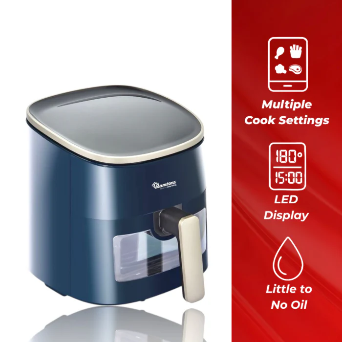 RAMTONS RM/681 3.5 Litres Air Fryer – Oil-Free Cooking, Rapid Air Technology, Temperature Control, Non-Stick Basket, Energy Efficient, Home & Kitchen Use - Image 4