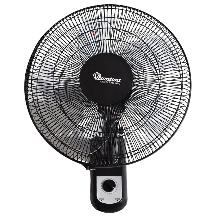 Ramtons RM/683 16" Wall Fan 3-Speed Without Remote – Powerful Airflow, Space-Saving Wall Mount Design, Energy Efficient Cooling for Home, Office & Commercial Use