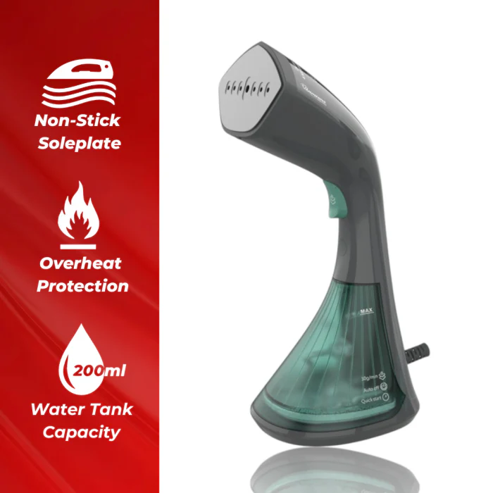Ramtons RM/691 1500W  Garment Steamer – Fast Heat-Up, Vertical & Horizontal Steaming, Portable & Lightweight, Home Use - Image 3
