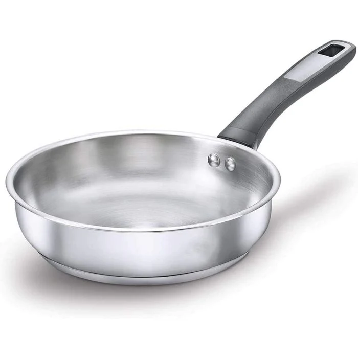 Ramtons RT/203 26cm Stainless Steel Fry Pan Master Chef Plus – Durable Non-Stick Surface, Even Heat Distribution, Perfect for Home, Office & Professional Kitchen Use