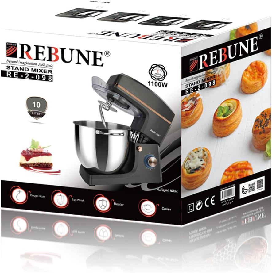 Rebune 10 Litres Stand Mixer - RE-2-098 - Image 2