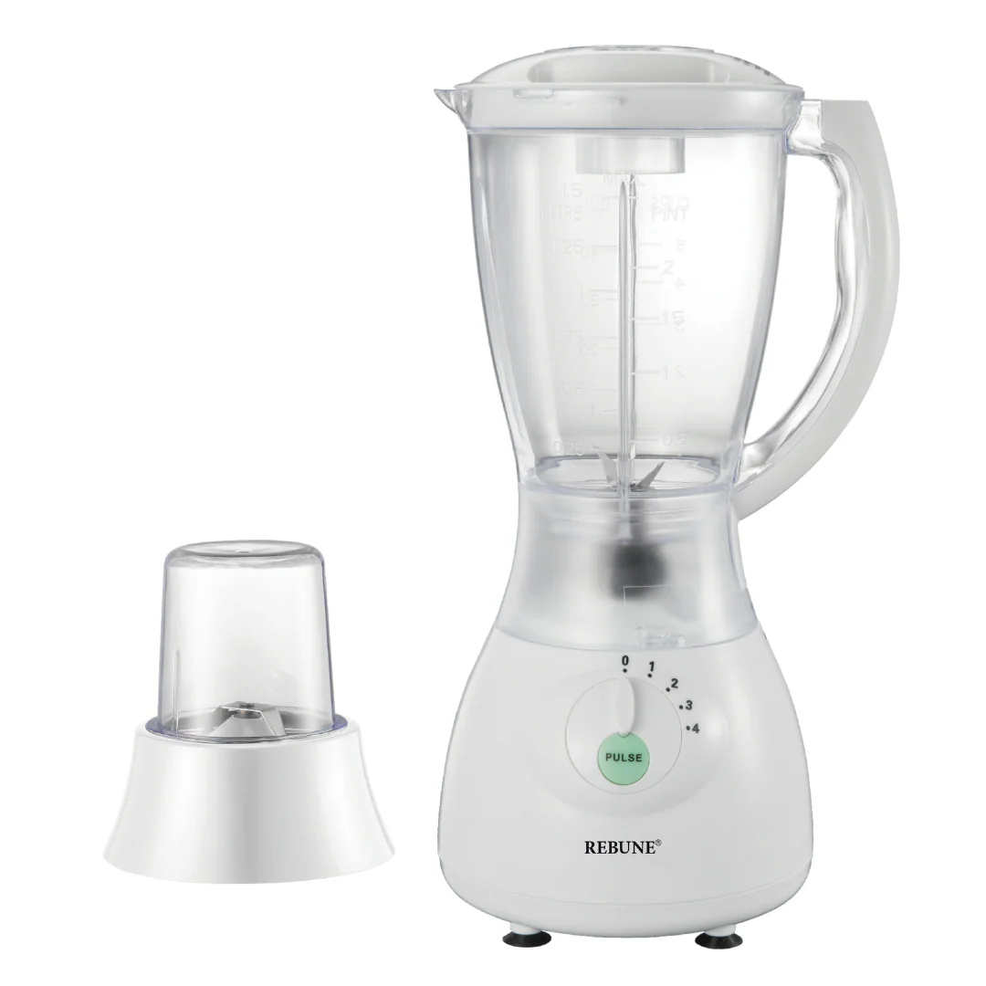 Rebune RE-2-142 2-In-1 Electric Blender with 1.8L Unbreakable Jar