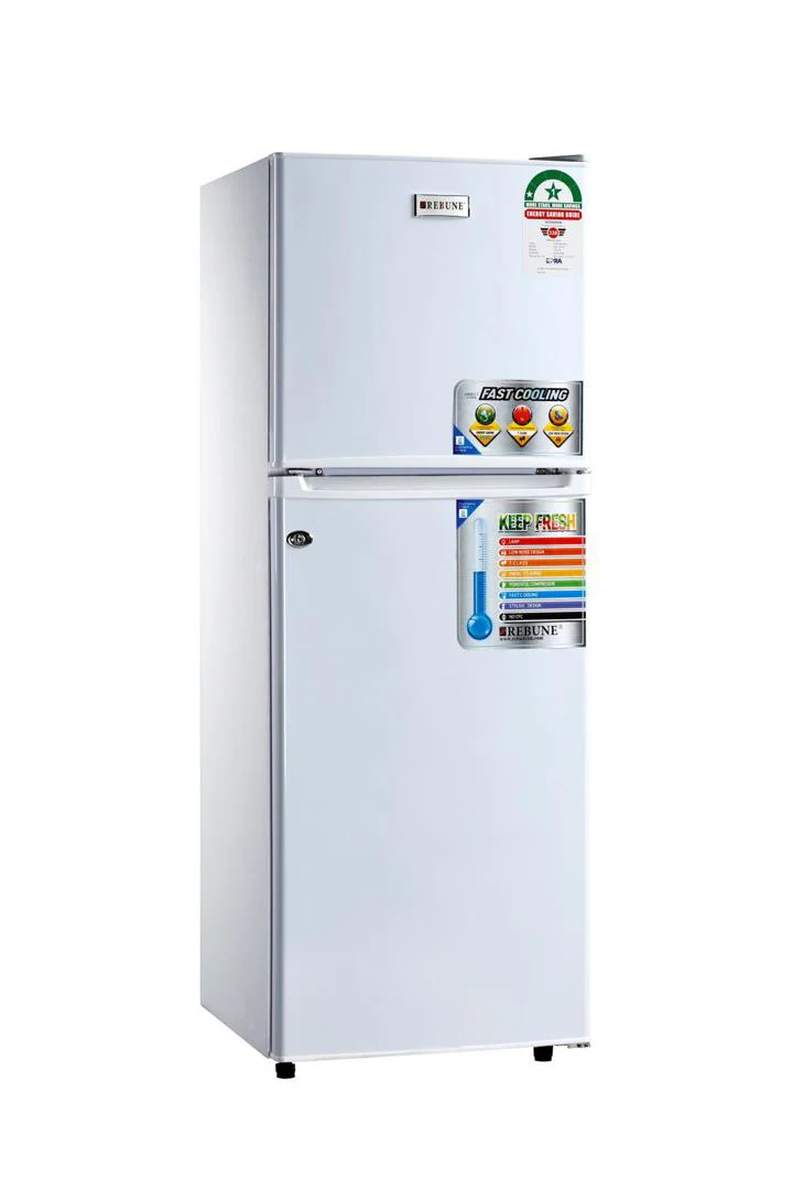 Rebune RE-2020-2 Fridge 213L - Low Noise, Low Energy Consumption, 1000W Refrigerator with Removable Storage Drawer