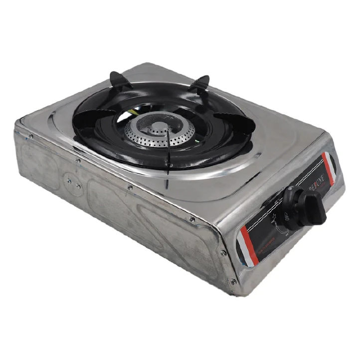 Rebune RE-4-040 Gas Stove - Low Gas Consumption, Stainless Steel Gas Cooker with One Burner - Image 2