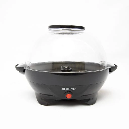 Rebune RE-5-045 Pop Corn Maker - Non-stick surface, Quartz tube heating element, Overheat safety protection