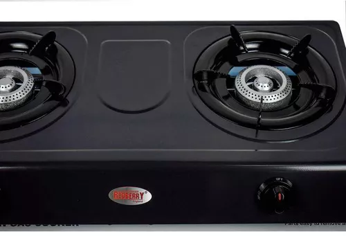 Redberry Stainless Steel Table Top Double Burner - Auto ignition, Cast iron burner, Strong stainless steel body - Image 3