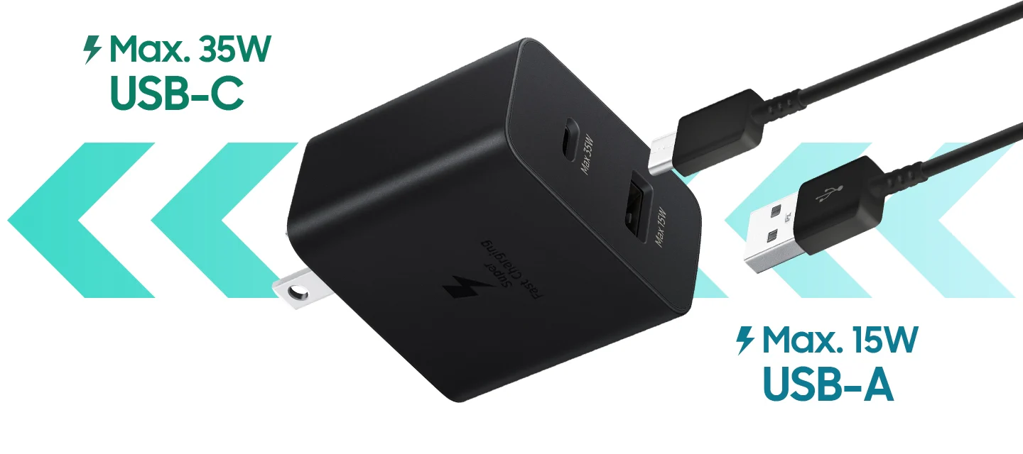 Samsung 35W Power Adapter Duo USB-A & USB-C - Image 4