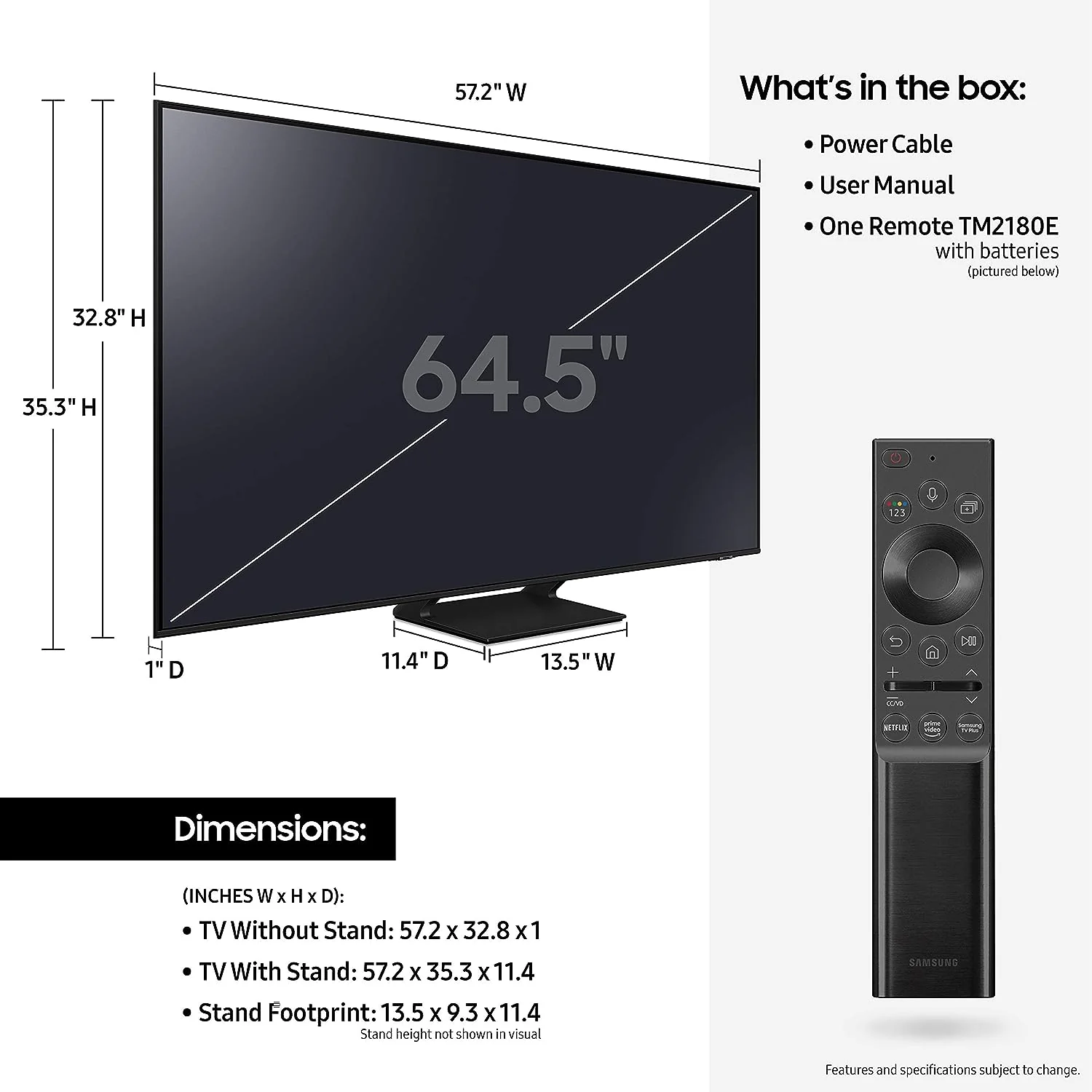 Samsung 65Q70A 65-Inch Q70A QLED Crystal HDR 4K UHD Smart QLED TV - Image 4