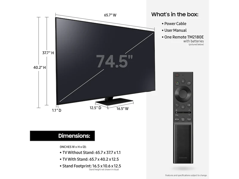 Samsung 75" QN85A QA75QN85AAU Neo QLED TV - Image 5