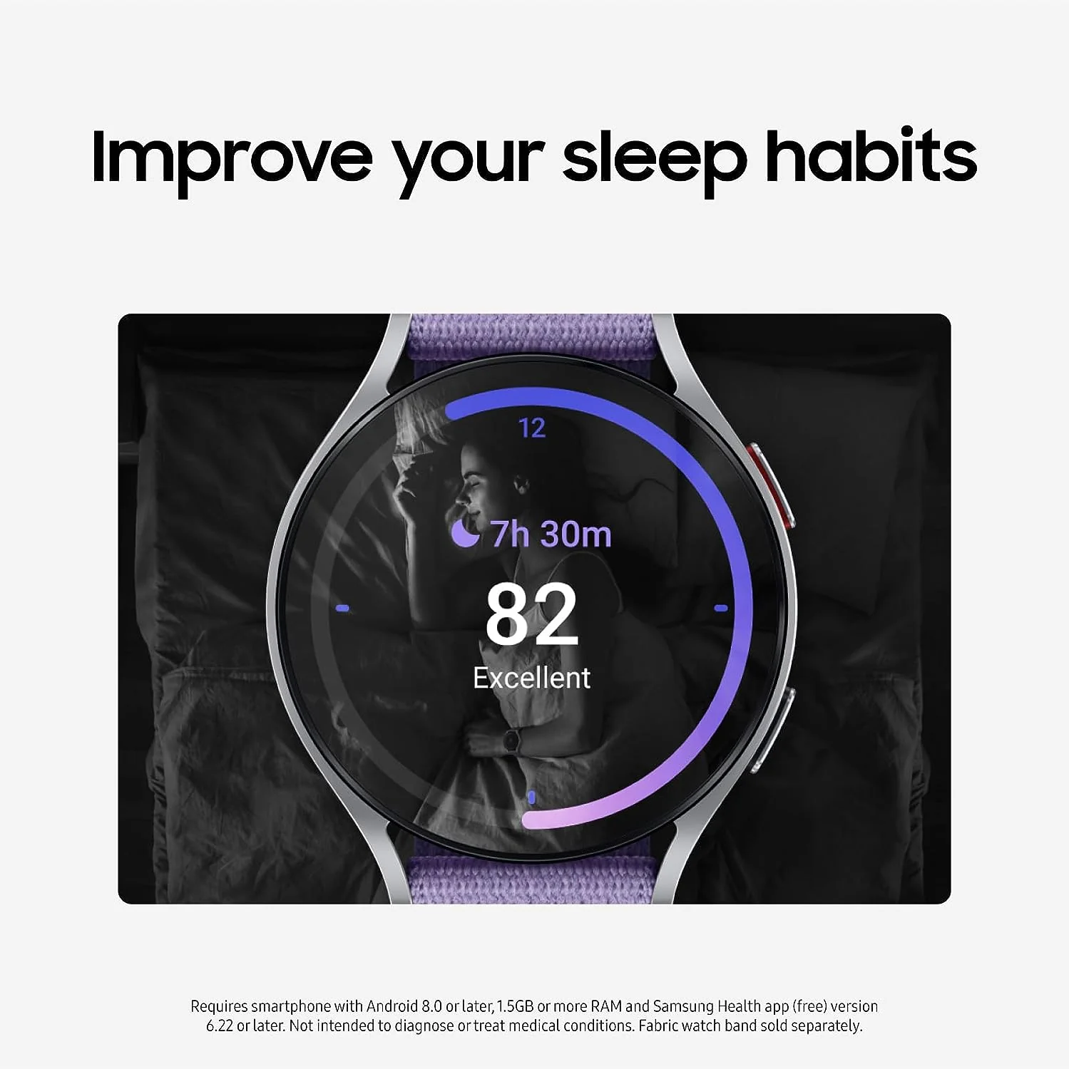 Samsung Galaxy Watch 6 40mm Smartwatch - Bluetooth Smartwatch with Fitness Tracker, Personalized HR Zones, Advanced Sleep Coaching, Heart Monitor, BIA Sensor, - Image 3