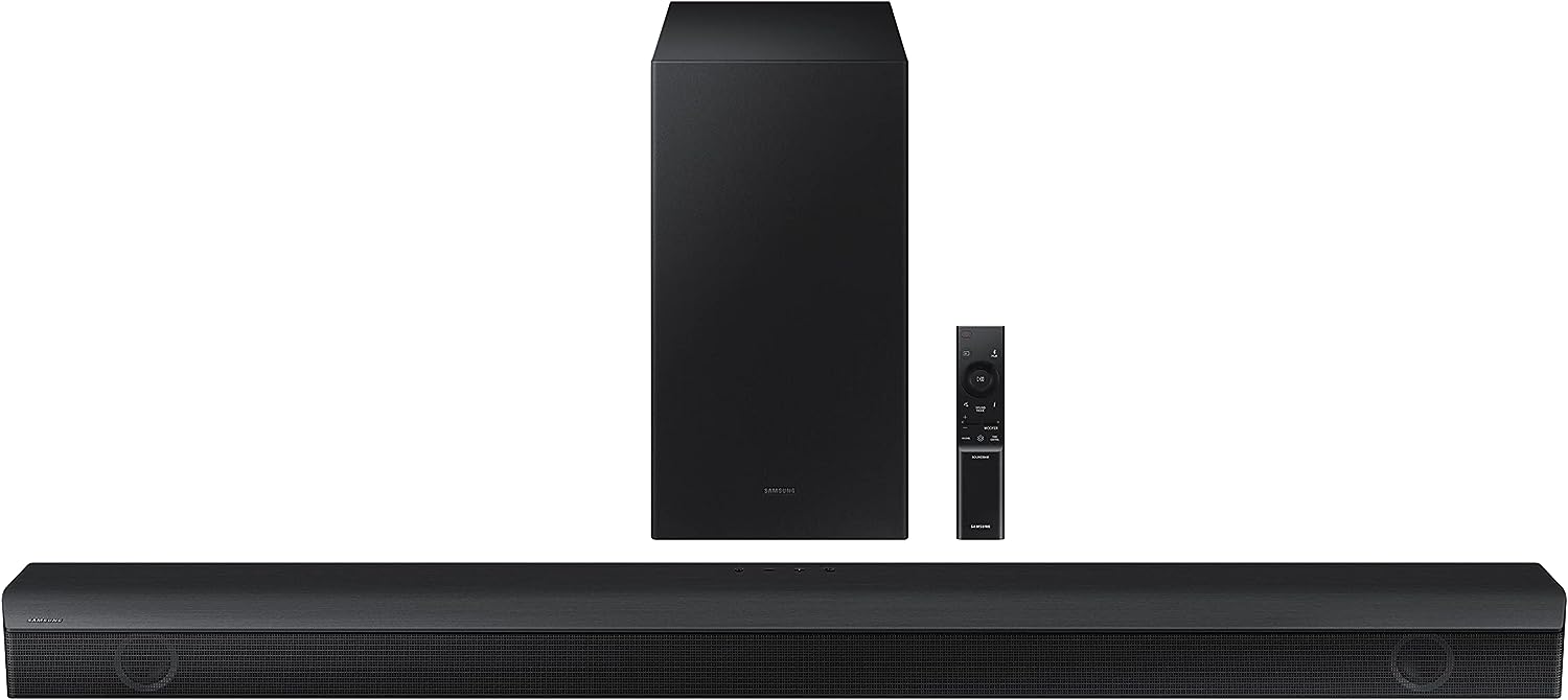 SAMSUNG HW-B650 430W 3.1ch Soundbar - w/Dolby 5.1 DTS Virtual:X, Bass Boosted, Built-in Center Speaker, Bluetooth Multi Connection, Voice Enhance & Night Mode, Subwoofer Included