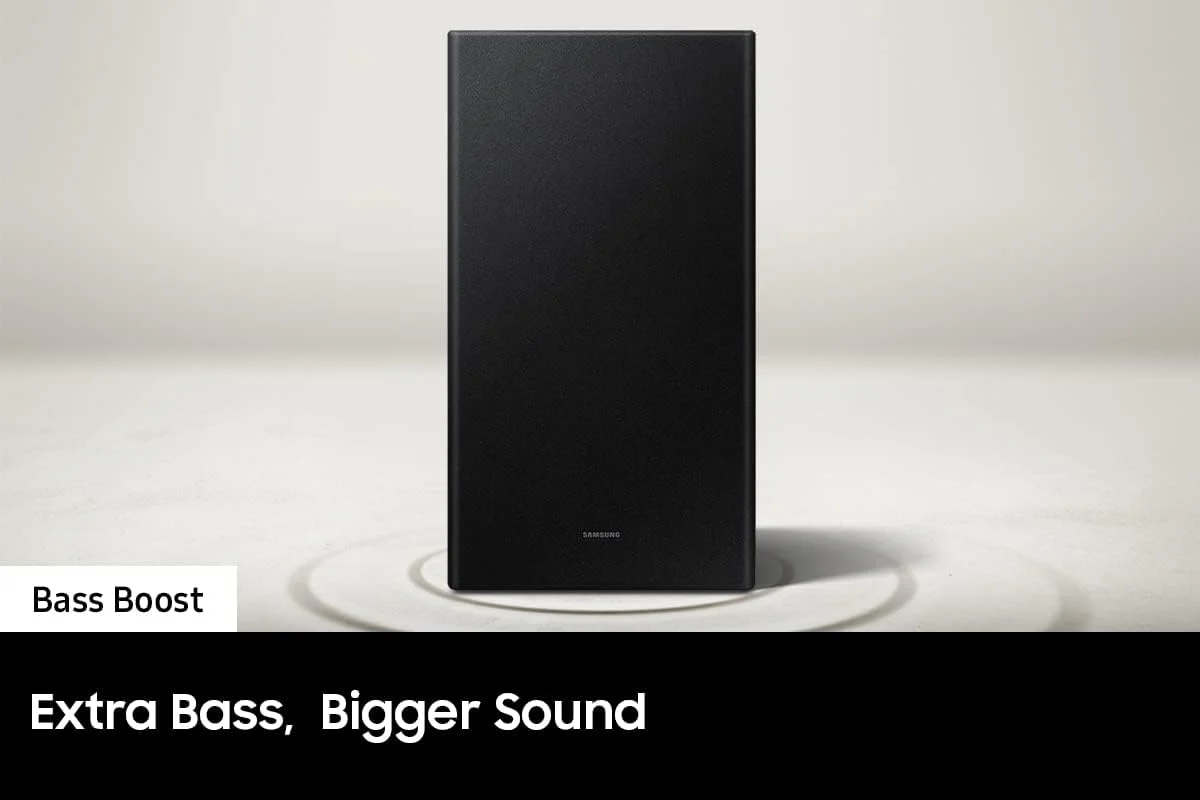 SAMSUNG HW-B650 430W 3.1ch Soundbar - w/Dolby 5.1 DTS Virtual:X, Bass Boosted, Built-in Center Speaker, Bluetooth Multi Connection, Voice Enhance & Night Mode, Subwoofer Included - Image 3