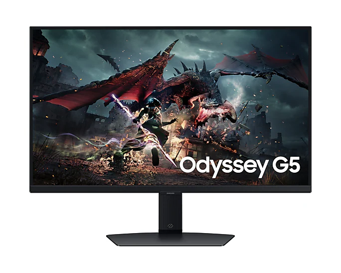 Samsung Odyssey G5 G50D 27″ QHD 180Hz Gaming Monitor LS27DG502EMXUE – Premium 27‑Inch Fast IPS Display for Competitive Gaming, Content Creation, and Multitasking - Image 2