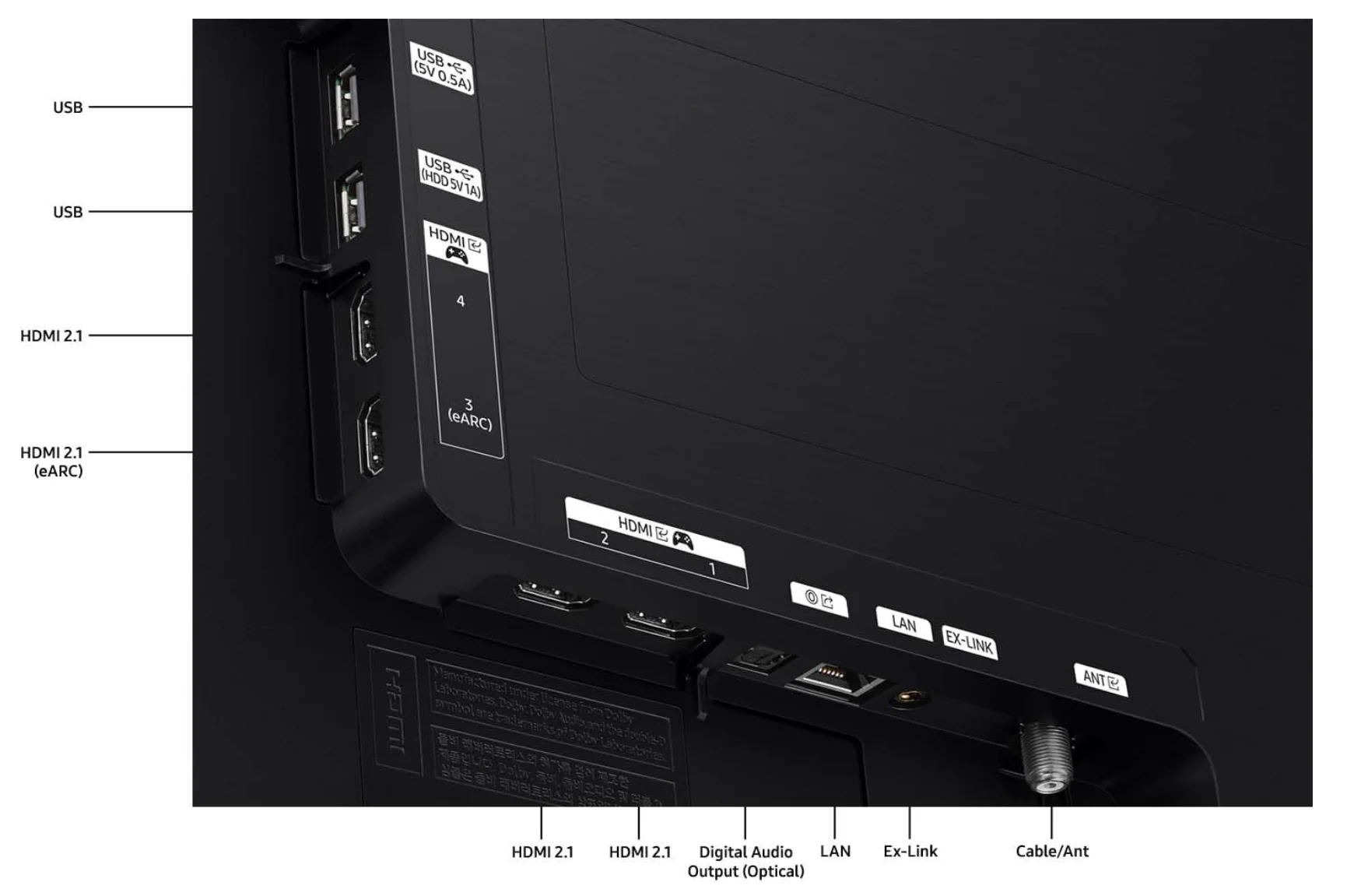 Samsung QN83S90DAE 83-Inch OLED 4K Smart TV - Dolby Atmos, Motion Xcelerator 144Hz, Real Depth Enhancer, AI Upscaling, 2024 Model - Image 3