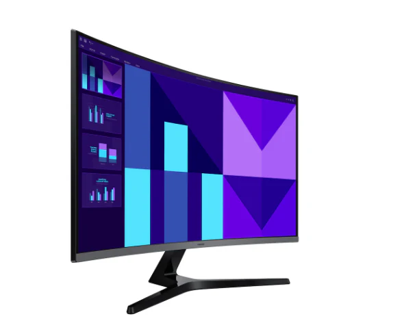 Samsung S3 32" Essential Curved Monitor FHD LS32D392GAMXUE – Delivers clear Full HD visuals with a curved design for comfortable viewing and improved productivity - Image 2