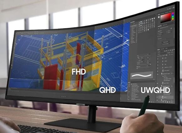 Samsung S6 ViewFinity 34" Ultra-Wide WQHD Monitor – 100Hz, VA Panel, USB-C, HDR10 & Ergonomic Stand – Professional Display for Productivity & Multitasking(LS34C654VAMXUE) - Image 2