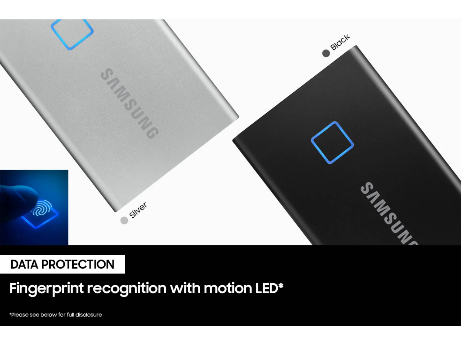 Samsung T7 Touch Portable External SSD 2TB with Fingerprint Security (MU-PC2T0K/WW) - Image 4