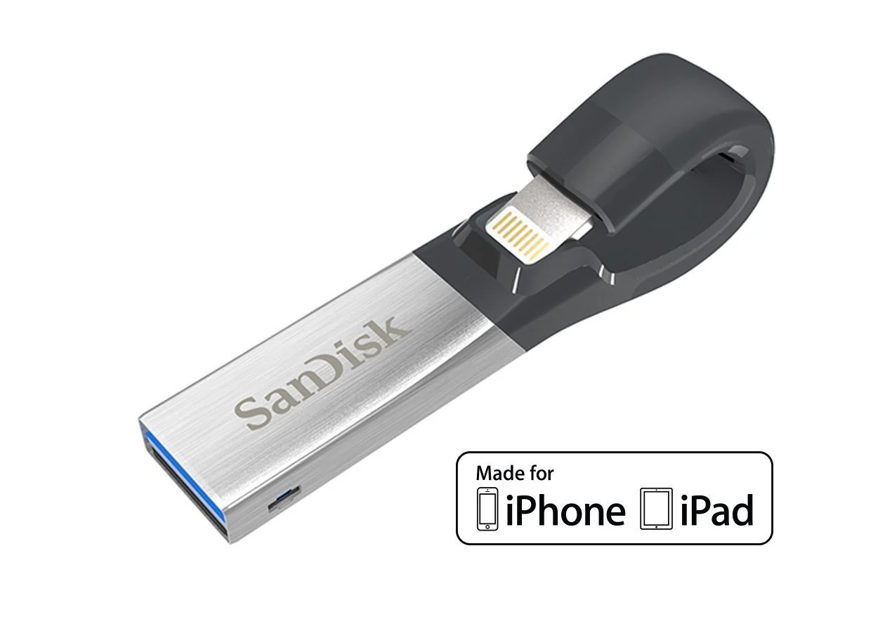 Sandisk iXpand 32GB USB 3.0 Lightning OTG Flash Drive (SDIX30C-032G-GN6NN) - Image 2