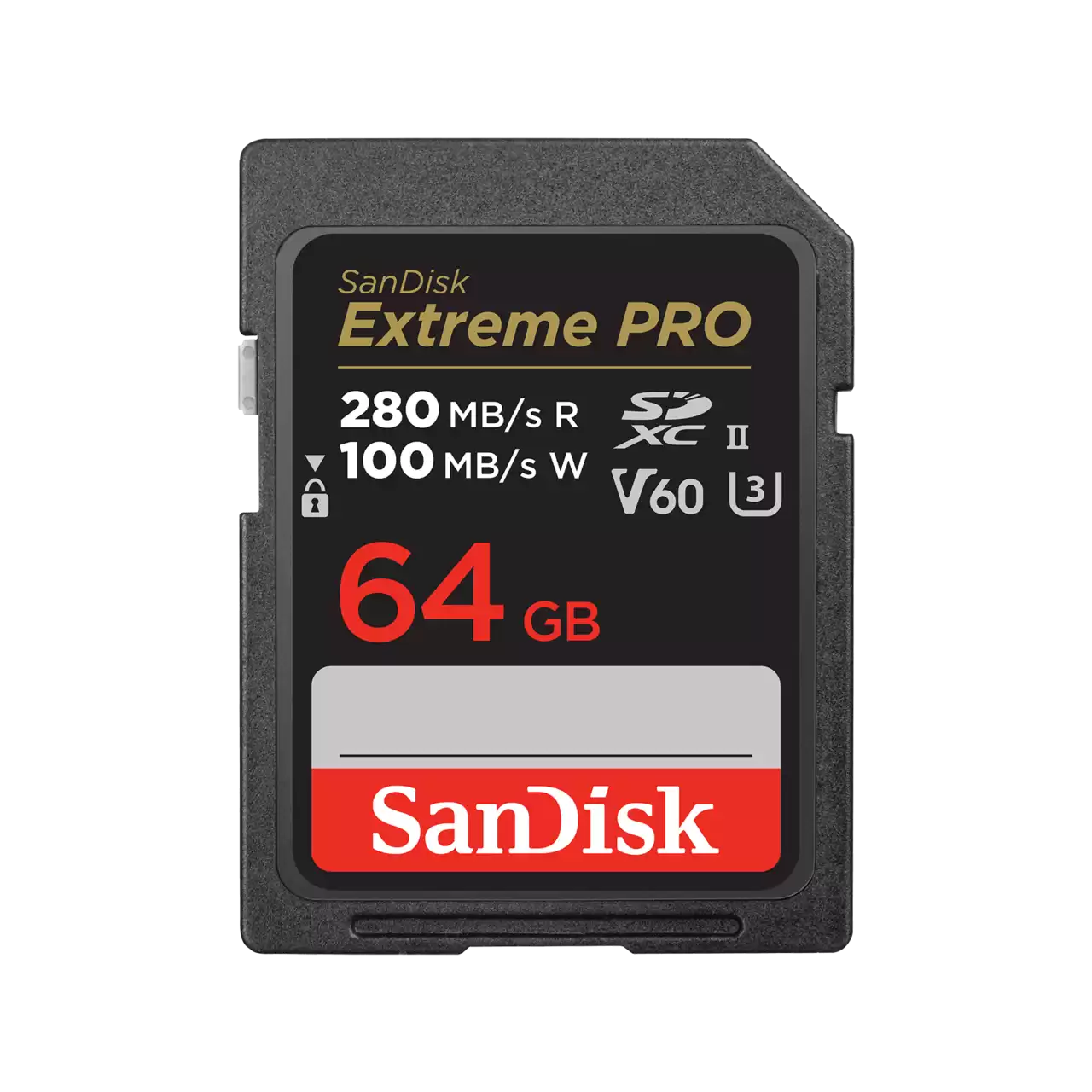 SanDisk SDSDXEP-064G-GN4IN 64GB UHS-II Up to 280MB/s SDHC/SDXC Memory Card – Professional High-Speed Storage Solution for 4K Video, Photography, and Industrial Data Applications