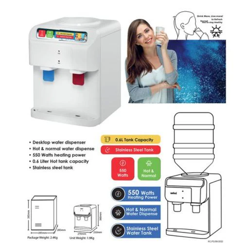 Sanford SF1404WD Table Top Water Dispenser – Compact tabletop dispenser with hot and cold water for convenient home or office use - Image 3