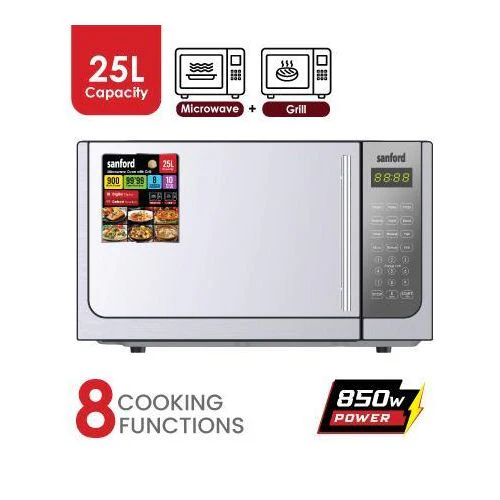 Sanford SF5632MO 2-in-1 Microwave & Grill 25L 1320W – Powerful Microwave with Grill Function for Fast and Even Cooking