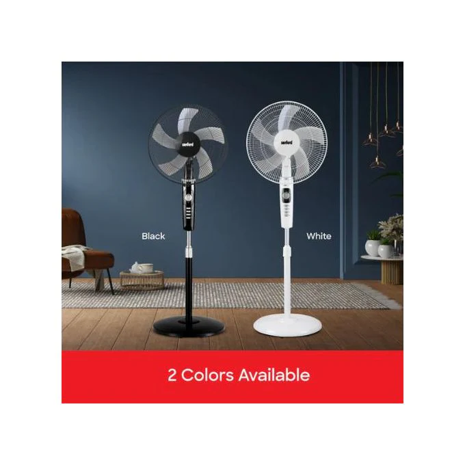 Sanford SF938SFN 18-Inch Stand Fan 60W 1300RPM – Powerful Adjustable height, multiple speeds, and quiet operation perfect for home or office cooling. - Image 5