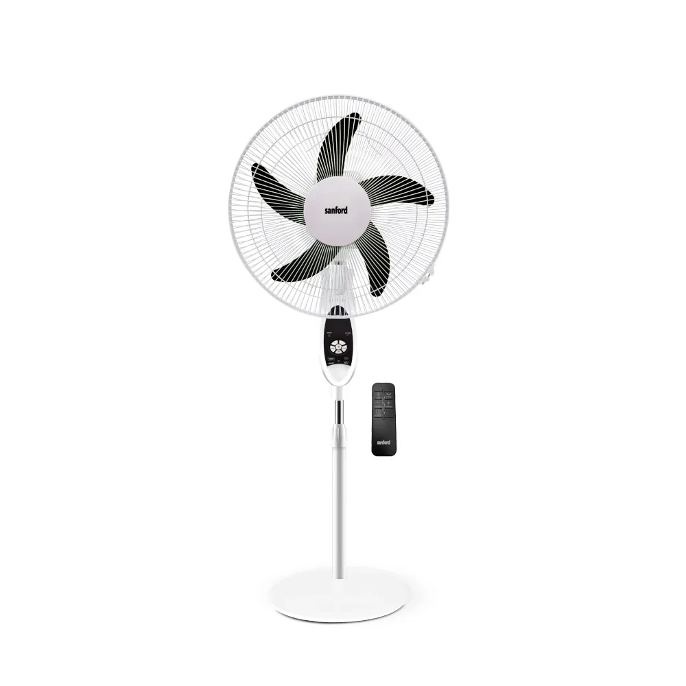 Sanford SF974RSFN 18-Inch Rechargeable Stand Fan with Solar Panel – Powerful, strong airflow, height-adjustable design, and long backup time