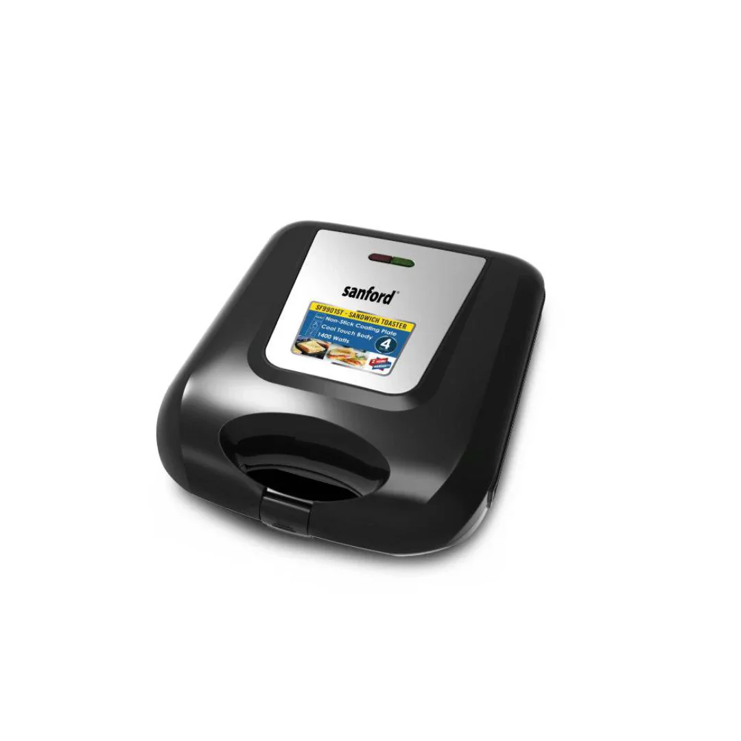 Sanford SF9901ST 4-Slice Sandwich Maker 1400W Non-Stick Plates – Quick & Even Toasting for Breakfast