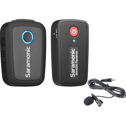 Saramonic Blink 500 B1 Digital Wireless Omni Lavalier Microphone System - Ultracompact Clip-On Transmitter, Ultracompact Dual-Channel Receiver - Image 4