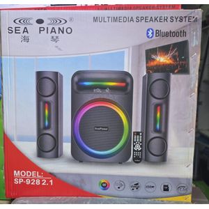 Sea Piano SP928 2.1 subwoofer system– Delivers powerful bass and clear sound for an enhanced home audio and entertainment experience - Image 2