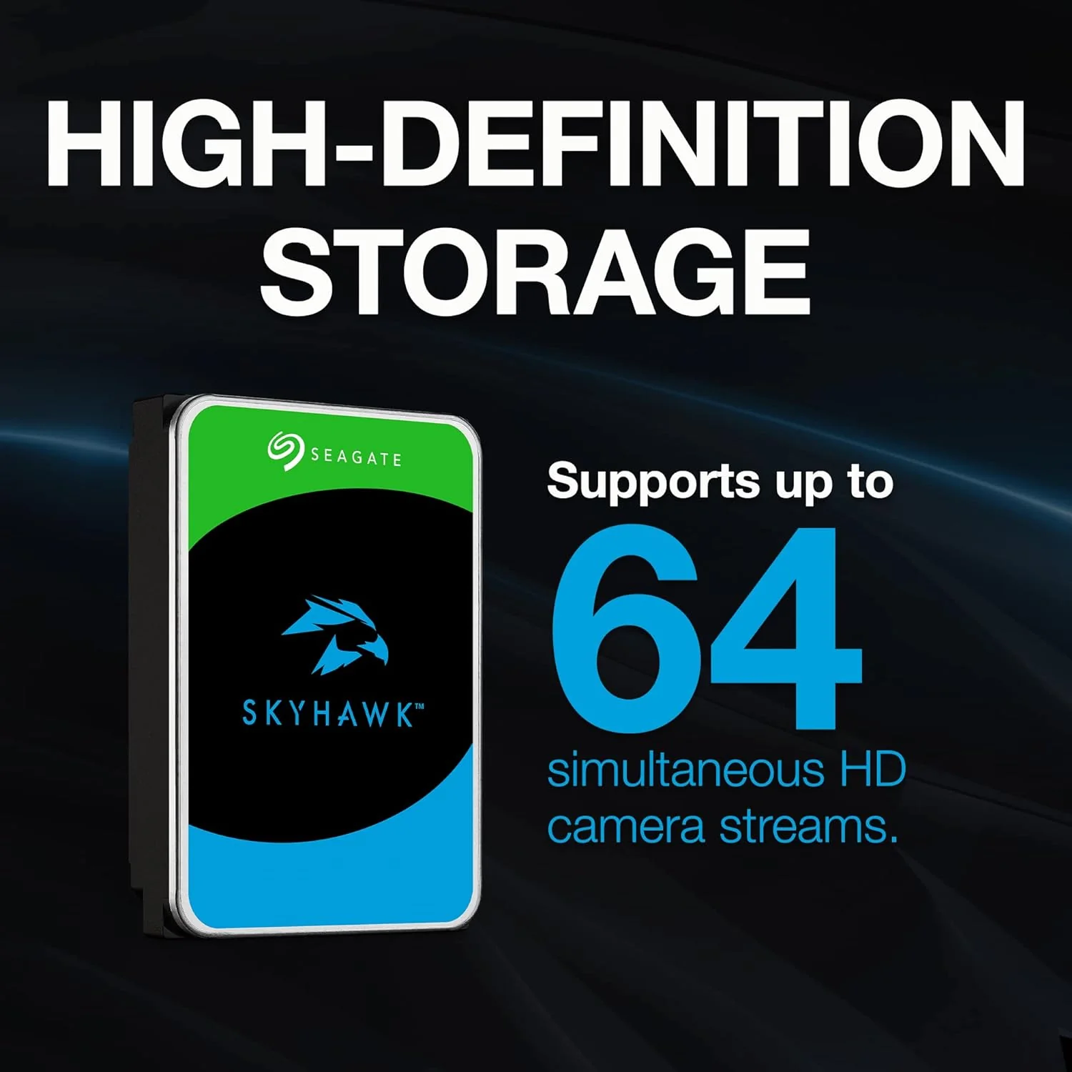 Seagate SkyHawk 1TB Surveillance SATA Internal Hard Drive (ST1000VX005) - Sata 6Gb/s 64MB Cache 3.5-Inch Internal Drive - Image 2