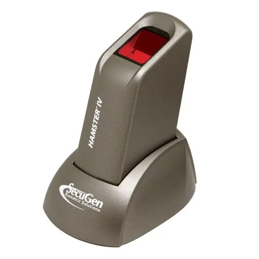SecuGen HSDU04P 508 DPI USB Hamster IV Fingerprint Scanner – FBI Certified Optical Biometric Reader with Smart Capture for Secure Authentication, Access Control, and Time Attendance Systems