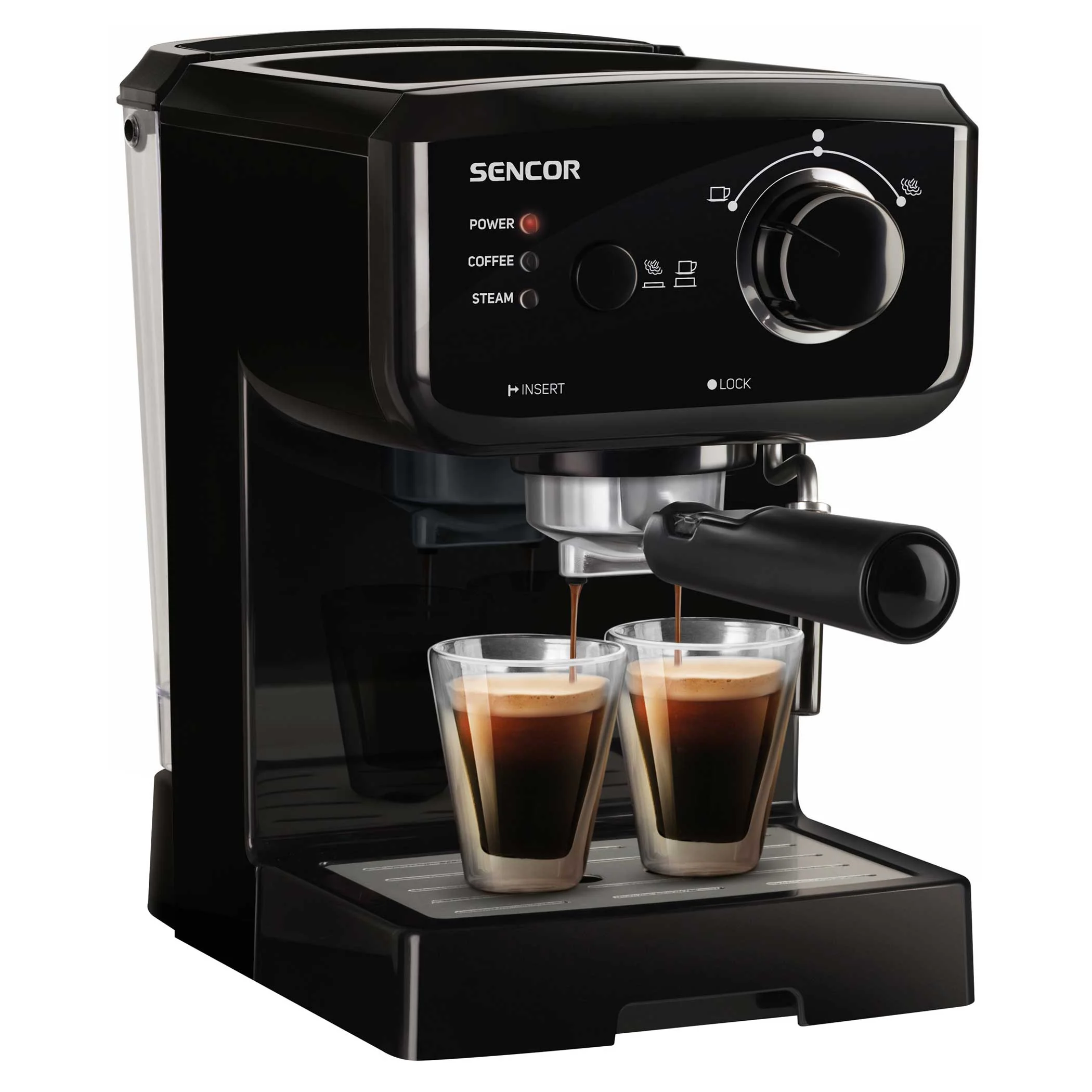 Sencor SES 1710BK Espresso Machine Cofffe Maker  - 1140W, 4kg, 1.5L 15 Bar - Image 2