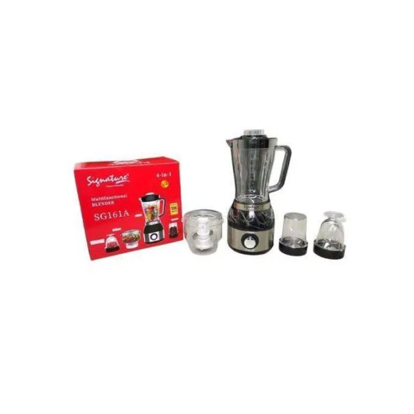 Signature SG-161A 4-in-1 Multifunctional Blender – Blend, Chop, Grind & Mix with Ease, Perfect for Home, Office & Small Commercial Use - Image 3