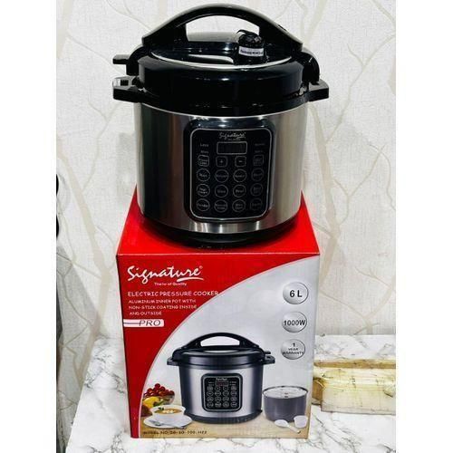 Signature (SG-60-100-H22) 6Ltr Electric Pressure Cooker with 1000W- Makes cooking faster and more convenient for everyday home meals - Image 2