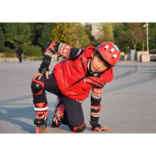Skating Full Set; skating shoes, helmet, and guard kit for Kids Toddlers -Adjustable skater roller shoes Protective Gear Full Set - Image 2