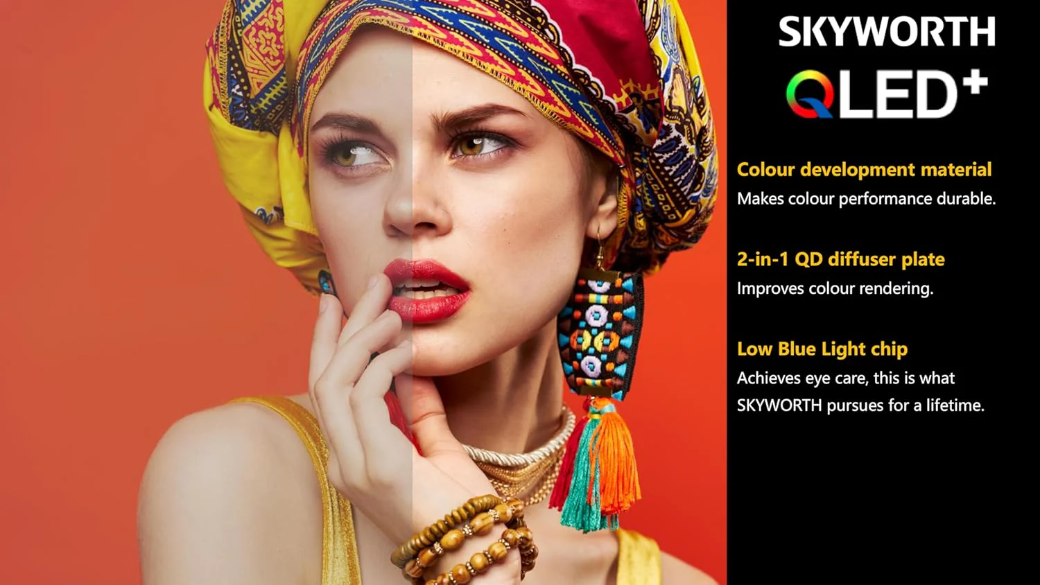 Skyworth 75" QLED 4K UHD Smart Android TV – Stunning QLED picture quality, Android OS, HDR10+, built-in Wi-Fi, and seamless streaming on Netflix, YouTube-(75Q6500G) - Image 3