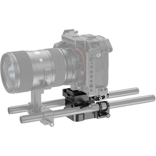 SmallRig 2092B Universal Bottom Mount Plate with 15mm Rod Support System – Strong and stable mounting base that enhances camera rig support and allows flexible accessory attachment for professional shooting setups - Image 2