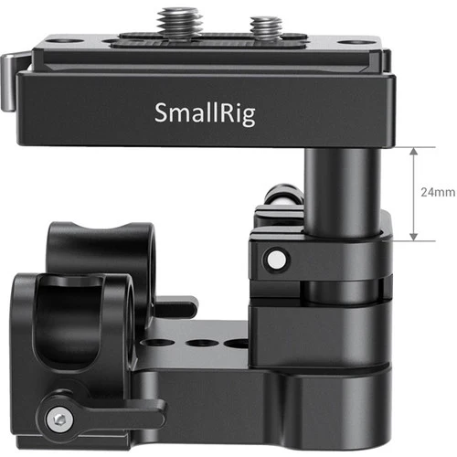 SmallRig 2092B Universal Bottom Mount Plate with 15mm Rod Support System – Strong and stable mounting base that enhances camera rig support and allows flexible accessory attachment for professional shooting setups - Image 4