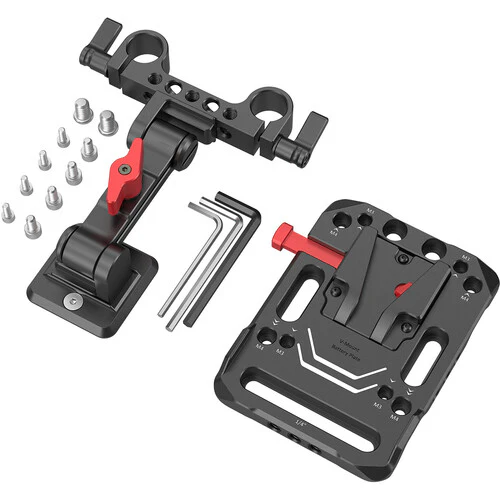 SmallRig 2991 V Mount Battery Plate with Adjustable Arm – Provides secure battery mounting, flexible positioning, and reliable power support for professional video production - Image 3