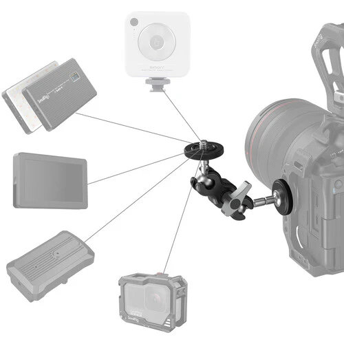 SmallRig 3238 Mini Magic Arm with Universal Ball Head – Flexible mounting arm for cameras and accessories, allowing stable positioning and adjustable shooting angles - Image 3