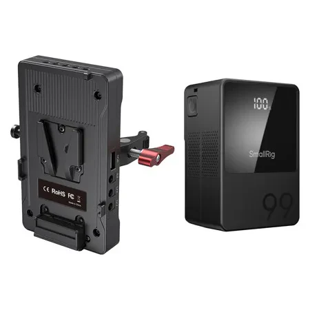 SmallRig 3202 V-Mount Battery Adapter Plate with Crab-Shaped Clamp – Reliable mounting solution that securely attaches V-mount batteries for stable and flexible power setup in video production
