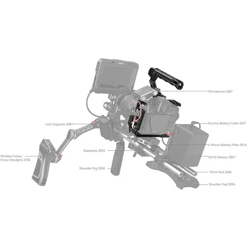 SmallRig 3941 Cage Kit for Nikon Z 8 – Protective camera cage that enhances stability, mounting options, and handling for professional shooting - Image 2