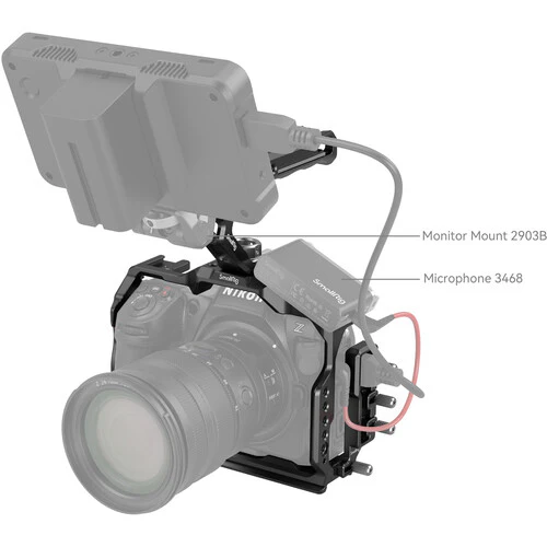 SmallRig 3941 Cage Kit for Nikon Z 8 – Protective camera cage that enhances stability, mounting options, and handling for professional shooting - Image 3